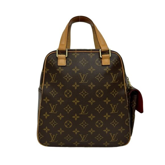 LOUIS VUITTON Vintage Brown Monogram Leather Boston Bag - Picture 3 of 10